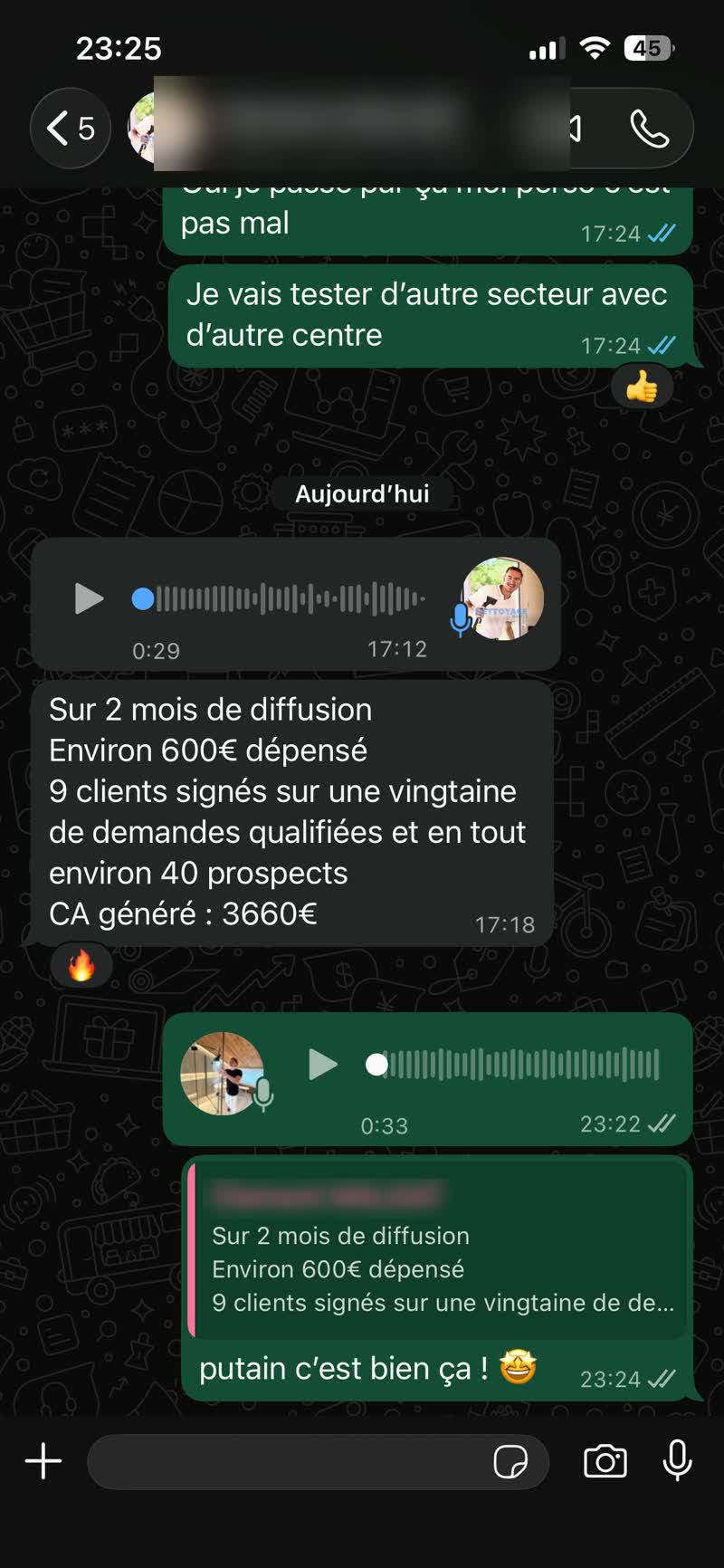 Résultats Clément